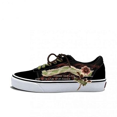 Vans Ward Abrasion Resistant Low Top Skateboard Shoes Men's Green