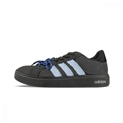 Adidas Grand Court Base 00s Low Top Skateboard Shoes Unisex Gray