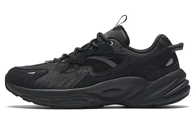 Anta Boundary Exploration Slip Resistant Abrasion Resistant Low top Running Shoes Men's Black