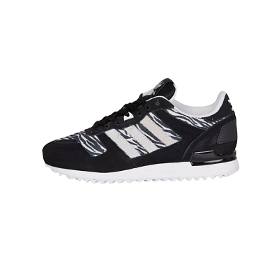 Adidas Originals ZX 700 Slip Resistant Abrasion Resistant Low top Running Shoes Men's Black