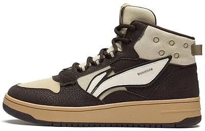 LiNing Yamahara High top Skateboard Shoes Men's Coffee Umber