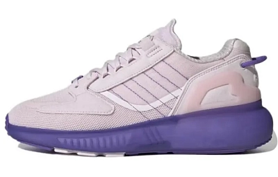 Adidas Originals ZX 5000 Abrasion Resistant Shock Absorbers Low top Running Shoes Women's Light Purple