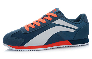 LiNing Shock Absorbers Slip Resistant, Abrasion Resistant, Lightweight Low Top Running Shoes Men's Blue White 1 4327990