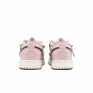 Jordan Air Jordan 1 Abrasion Resistant Low Top Skateboard Shoes Women's Pink Brown 3 4328031