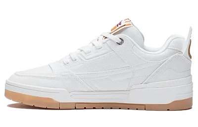 LiNing Zhi Tian Qi Tian Abrasion Resistant, Lightweight, And Breathable Low Top Skateboard Shoes Men's Ecru
