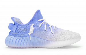 Adidas Originals Yeezy Boost 350 V2 Low Top Casual Shoes Unisex White Blue 2 4328067