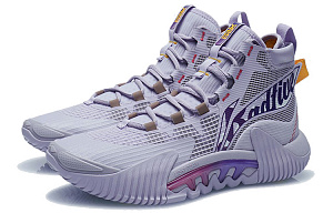 LiNing Badfive 2 Abrasion Resistant Slip Resistant High top Performance Basketball Shoes Men's Light Wisteria Purple 2 4328095