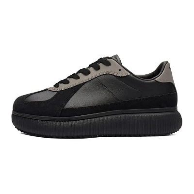 Onitsuka Tiger Delecity Abrasion Resistant Height Increasing Low Top Casual Shoes Unisex Black Gray