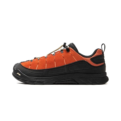 LiNing Outdoor CF Tracing Cushioning, Abrasion Resistant Grip Low top Hiking Shoes Unisex Orange Black