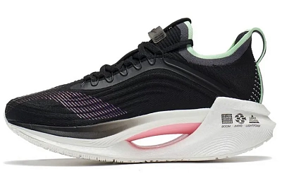 LiNing Shadow Essential Slip Resistant And Breathable Low top Running Shoes Women's Black