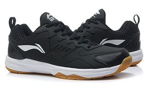 LiNing Shock Absorbing, Non Slip, Wear Resistant, Breathable And Lightweight Low top Badminton Shoes Men's Black 3 4329646