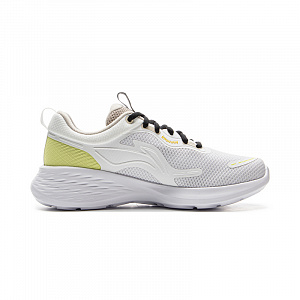 LiNing Cushioning, Wear Resistant Low top Casual Running Shoes Women's Cloud Mist White Cyan Apple Green 1 4329751
