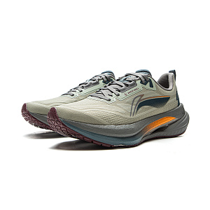 LiNing Shock Absorbers Slip Resistant Abrasion Resistant Breathable Low Top Running Shoes Men's Desert Green 2 4329770