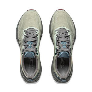 LiNing Shock Absorbers Slip Resistant Abrasion Resistant Breathable Low Top Running Shoes Men's Desert Green 3 4329771