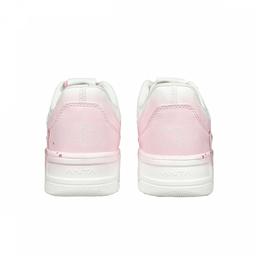 Anta Life Collection Slip Resistant Cushioning Abrasion Resistant Low Top Skateboard Shoes Women's Pink White купить в интернет-магазине Yoocart с быстрой доставкой по России.