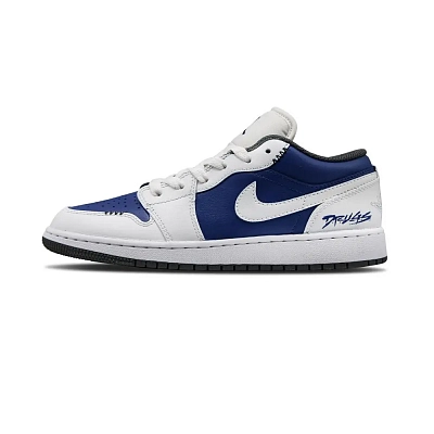 Jordan Air Jordan 1 'Atlantis' Abrasion Resistant Low Top Vintage Basketball Shoes Unisex Blue White