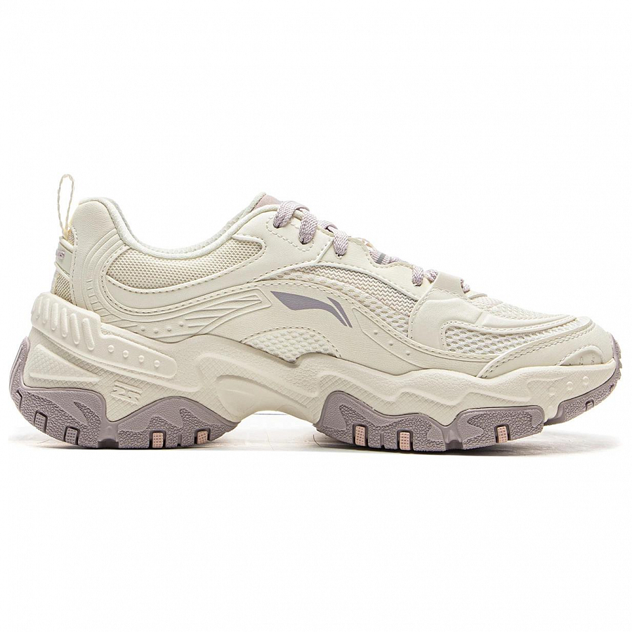 LiNing Brown Sugar Slip Resistant, Abrasion Resistant, Breathable Low top Casual Shoes Women's Ecru Gray купить в интернет-магазине Yoocart с быстрой доставкой по России.
