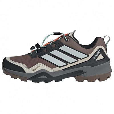 Adidas Terrex Skychaser Waterproof And Breathable Support Grip Low top Mountaineering Hiking Shoes Women's Red Brown