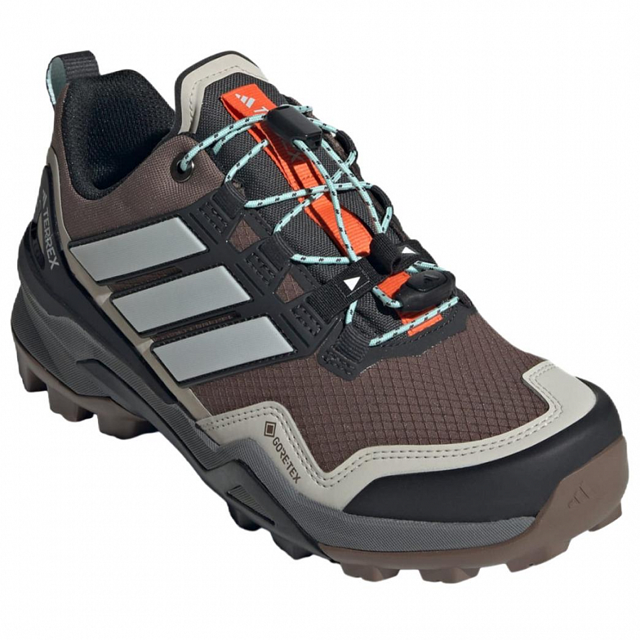 Adidas Terrex Skychaser Waterproof And Breathable Support Grip Low top Mountaineering Hiking Shoes Women's Red Brown купить в интернет-магазине Yoocart с быстрой доставкой по России.