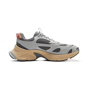 LiNing Star Cushioning Abrasion Resistant Breathable Low Top Chunky Sneakers Men's Gray 1 4329935