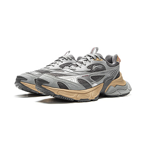 LiNing Star Cushioning Abrasion Resistant Breathable Low Top Chunky Sneakers Men's Gray 2 4329936