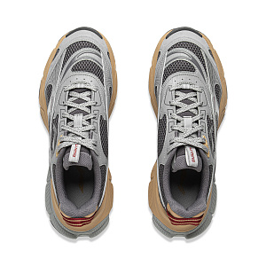 LiNing Star Cushioning Abrasion Resistant Breathable Low Top Chunky Sneakers Men's Gray 3 4329937