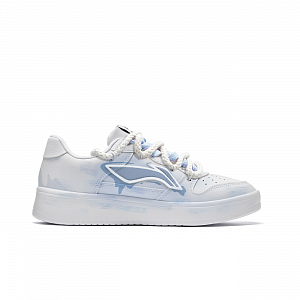 LiNing Pontoon Boats Slip Resistant Cushioning Breathable Low Top Skateboard Shoes Men's Blue White 1 4329944