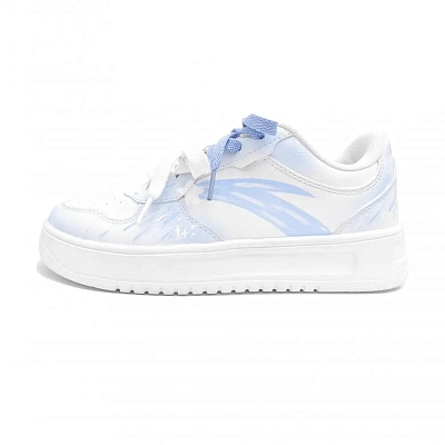 ANTA Relaxed Skateboard Shoes Women's Low top White Blue