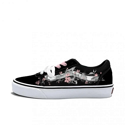 Vans Ward Abrasion Resistant Low top Skateboard Shoes Women's Silver