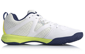 LiNing Abrasion Resistant, Breathable, Lightweight Low top Badminton Shoes Unisex Standard White 1 4330112
