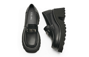 EBLAN Loafers Women's Black 3 4352369