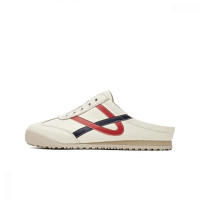 EBLAN Closed Toe Slippers Women's Beige Red