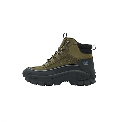 CAT Anti-Slip Wear-Resistant Mid-Top Outdoor Shoes Unisex Dark Green