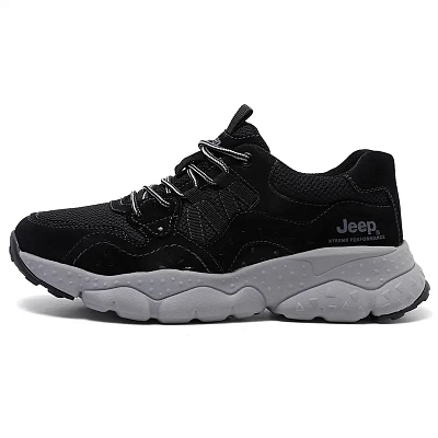 Jeep Low Top Hiking Shoes Men's Black