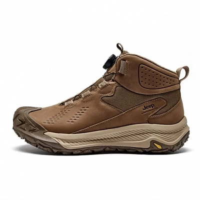 Jeep Mid Top Outdoor Shoes Men's Khaki