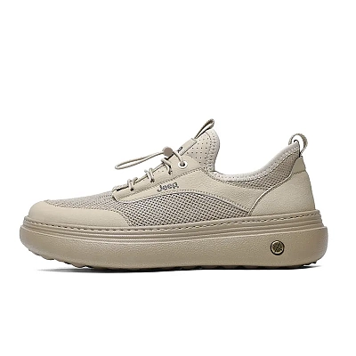 Jeep Abrasion Resistant Breathable Coverage Lightweight Height Increasing Rebound Low top Casual Shoes Men's