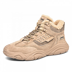 Jeep Abrasion Resistant Mid Top Hiking Shoes Men's Sand 2 4359575