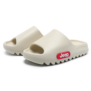 Jeep EVA Shock Absorbers Slide Slippers Unisex Ecru 2 4359621