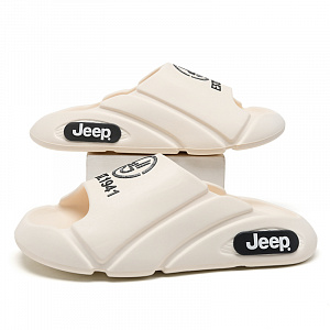 Jeep EVA Slide Slippers Men's White 2 4359688