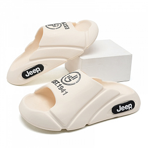Jeep EVA Slide Slippers Men's White 3 4359689