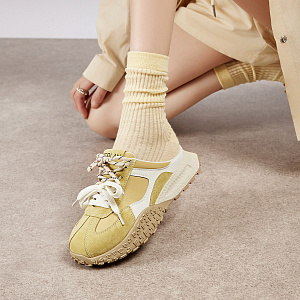 EBLAN Slip Resistant Closed Toe Slippers Women's Yellow 3 4359707