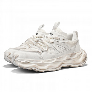 Jeep Street Biking Collection Low Top Chunky Sneakers Men's White 3 4359724