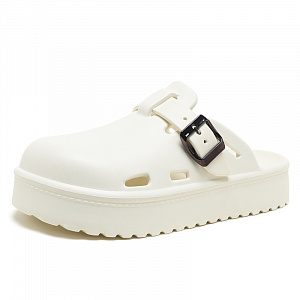 Jeep EVA Closed Toe Slippers Unisex White 1 4359908