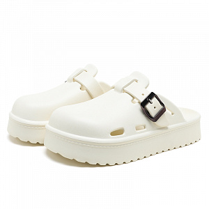 Jeep EVA Closed Toe Slippers Unisex White 2 4359909