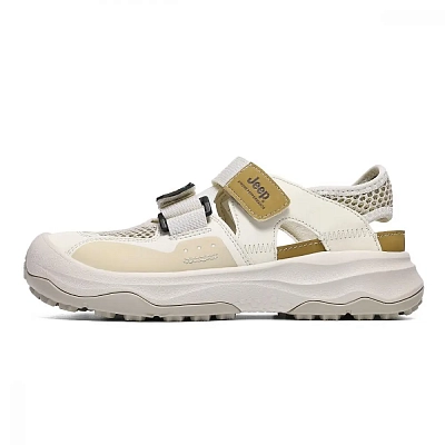 Jeep Slip Resistant Breathable Abrasion Resistant Lightweight River Trekking Shoes Men's Beige
