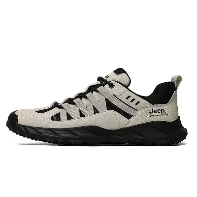 Jeep Low Top Hiking Shoes Men's Black Sand