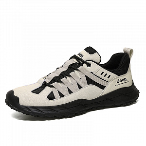 Jeep Low Top Hiking Shoes Men's Black Sand 2 4360145