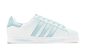 Adidas Originals SUPERSTAR Lightweight Low Top Skateboard Shoes Unisex Blue White 2 4368005
