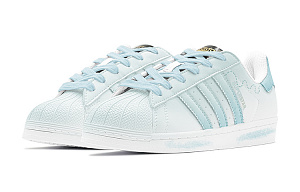 Adidas Originals SUPERSTAR Lightweight Low Top Skateboard Shoes Unisex Blue White 3 4368006