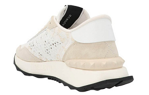 Valentino Lace And Mesh Lacerunner White Ivory Women's 2 4368309